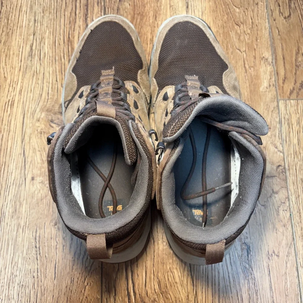 Teva Riva Mid Waterproof Hiking Boots‎ Mens 10 Brown Leather Suede gorpcore